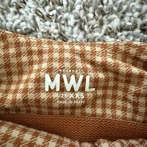 Brown Checkered Women's Crop Top/ Sports Bra